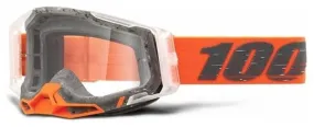 100% Maschera RACECRAFT 2 | Arancione | Lenti chiare